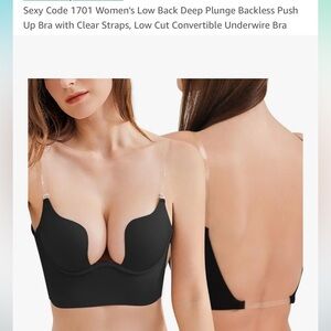 Plunging Backless Bra 36B